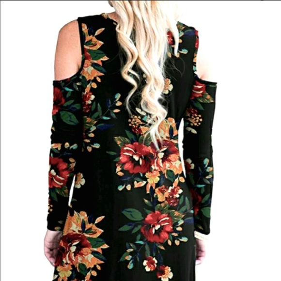 Boho Floral Mini Tunic Dress - Picture 3 of 3